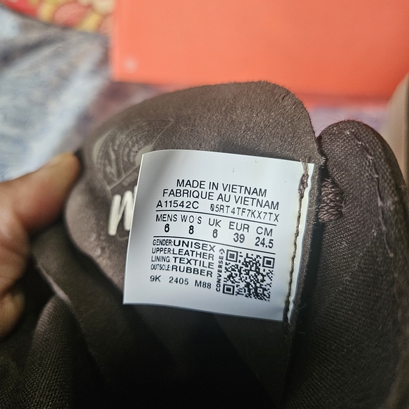 Converse Women's High-Top Platform Sneakers - Dark Brown and Cream - Picture 6 of 9